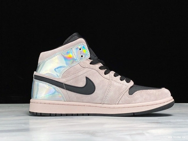 Rep Air 1 Iridescent Dirty Powder Mid BQ6472-602 (W) Jordan 0607